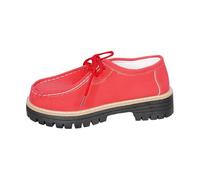 Generisch Damenschuhe Weite H Loafer Schuhe Slip On Vintage-Stil Bootsschuhe Leicht Halbschuhe Pu Freizeitschuhe Loafers Lässige Orthopädische Slipper rutschfeste Sommerschuh Sneaker