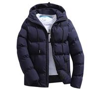 generisch Daunenjacke Herren Lässiges Winterjacke Dicke Warme Steppjacke Wattierte Hoodie Jacke mit Kapuze Reißverschluss Puffer Coat Leichte Übergangsjacke Große Größen Outdoorjacke Sweatjacke M-6XL