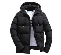 generisch Daunenjacke Herren Lässiges Winterjacke Dicke Warme Steppjacke Wattierte Hoodie Jacke mit Kapuze Reißverschluss Puffer Coat Leichte Übergangsjacke Große Größen Outdoorjacke Sweatjacke M-6XL