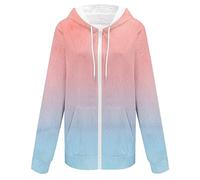 Generisch Deals Of The Day Damen Jacke Winter Mantel Herbstjacke Casual Langarm Jacke Nette Kordelzug Hoodie Zipper Frauen Mit Kapuze Sweatshirt Winterjacke Damen Puffer Strickjacke Damen Sale