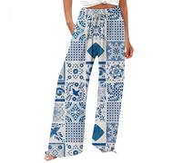 Generisch Deals of The Day Women Warehouse Deal Weite Sommerhose Damen Leicht Und Luftig High Waist Strandhose Lang Freizeithose Sommer Palazzo Hose Bequem Stoffhose Bestellungen 2025