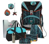 Generisch DerDieDas ErgoFLEX - BIG REX - Dino - T-Rex - Schulranzen-Set 7tlg. mit Schuhbeutel und Sporttasche - Trinkflasche Gratis dazu