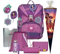 Generisch DerDieDas ErgoFlex PURPLE DOTS Schulranzen-Set 7tlg. mit Schuhbeutel und Schultüte - Trinkflasche Gratis dazu