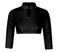 Generisch Dirndl Bluse Damen, Trachtenbluse Damen Weiß Spitze Hochgeschlossen Dirndl Bluse Oktoberfest Dirndlbluse Damen Schwarz Kurzarm Tracht Blusen Eleganten Sexy Dirndlblusen Spitzenbluse