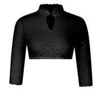 Generisch Dirndl Bluse Damen, Trachtenbluse Damen Weiß Spitze Hochgeschlossen Dirndl Bluse Oktoberfest Dirndlbluse Damen Schwarz Kurzarm Tracht Blusen Eleganten Sexy Dirndlblusen Spitzenbluse