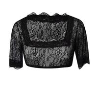 Generisch Dirndl Bluse Damen, Trachtenbluse Damen Weiß Spitze Hochgeschlossen Dirndl Bluse Oktoberfest Dirndlbluse Damen Schwarz Kurzarm Tracht Blusen Eleganten Sexy Dirndlblusen Spitzenbluse