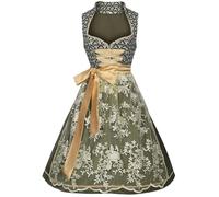 Generisch Dirndl Damen Midi Mit Bluse Oktoberfest Damen Outfit Dirndelkleider Trachtenkleid Große Größen Weiß Trachtenmieder Oktoberfest Kleidung Mädchen Trachten Sexy Dirndl Kleid(Grün,S)