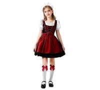 Generisch Dirndl Kinder Midi Trachtenkleid 3-TLG inkl.Dirndl Rosa, Dirndlbluse, Schürze für Oktoberfest Besondere Anlässe Dirndl & dirndl-sets für Mädchen Bayerisches Bierfest Trachten Kinderdirndl