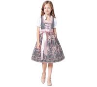 Generisch Dirndl Kinder Midi Trachtenkleid 3-TLG inkl.Dirndl Rosa, Dirndlbluse, Schürze für Oktoberfest Besondere Anlässe Dirndl & dirndl-sets für Mädchen Bayerisches Bierfest Trachten Kinderdirndl