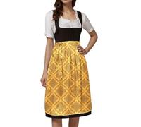 Generisch Dirndl Lang, Dirndl Grosse Grössen, Cosplay Kostüme Festliche Kleidung Kleid Für Frauen Perfekt Für Bierfeste Und Partys Ideal Für Den Alltag