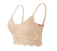 Generisch Dirndl Push Up BH Bra Women, Frauen Plus Size Weste Crop Top Wire BH Dessous V-Ausschnitt Unterwäsche mit Brustpolster FüR Trachtenfest Oktoberfest Volksfest