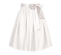 Generisch Dirndl Schürze Damen Knielang Trachtenschürze Midi Elegant Dirndlschürze Trachten Schürzen Einfarbig Bequem Dirndlschürzen Trachtenmode Lange Schürze 48-61 cm für Bayrische Oktoberfest