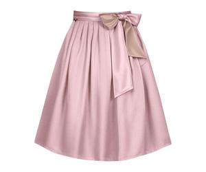 Generisch Dirndl Schürze Damen Knielang Trachtenschürze Midi Elegant Dirndlschürze Trachten Schürzen Einfarbig Bequem Dirndlschürzen Trachtenmode Lange Schürze 48-61 cm für Bayrische Oktoberfest