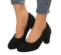 Generisch Dirndl Schuhe, Trachtenschuhe Damen Trachten Hochzeitsschuhe Slingback Dirndl Schuhe Pumps Absatzschuhe High Heels Tanzschuhe Elegant Mary Jane Shoes Riemchenpumps, Black, 41