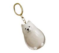 Generisch Dog Hair Collector Keychain, Transparent Pet Charm, Portable Keepsake Holder, for Cat Hair Storage, Travel Accessory, Purse Tag, Birthday Gift for Kids, Girls, Boys, Adults