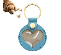 Generisch Dog Hair Key Chain, Dogs Keepsake Hair Keyring Pendant, Heart-Shaped Memorial Charm for Backpack, Men’s Purse, Bag, Women Collection, Pet Loss Gift, Black, Yellow, Brown, Blue, Roses, Red