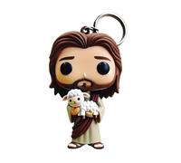 Generisch Doll Bag Keychain, Jesus Figur Schlüsselanhänger, Doll Bag Charme - Acryl schlüsselkettenanhänger | Segne Bag Charm Small Home Dekoration handgefertigt für Brieftasche