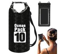 Generisch Dry Bags Waterproof - 16.14x7.68x0.2in Dry Bag | Waterproof Boat Bag | Roll Top Lightweight Storage Backpack for Camping Commuting Shopping Outdoor | 10 Liters PVC Checkered Bucket Bags