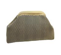 Generisch Dumpling Bag, Geldbörsen Für Damen, Gewebte ClutchTasche, Karierte ClutchHandtaschen, Sommer Häkel Geldbörse Damen, Schicke Abendtasche, ModischeClutch, 30x9x20cm