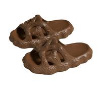 Generisch duschschuhe damen Cloud Shark-Slides Badeschuhe Slippers Damen Herren Rutschfeste Hausschuhe Bequem Breite Füße Badelatschen Cozy Sommerschuhe Erwachsene hausschuhe lustig Braun 36