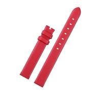 Generisch Echtes Lederarmband, kompatibel mit Swarovski 5158517/5158544/5158972. Uhrenzubehör. Modisches Armband, 12 mm, kleine Größe. Uhrenarmband for Damen(Red no clasp,12mm)