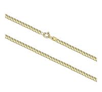 Generisch Echtgold 8 kt 333 Gold Goldkette Panzerkette Halskette Kette Collier Schmuck verschiedene Breiten und Längen (Panzerkette Breite 3 mm, 42 cm)