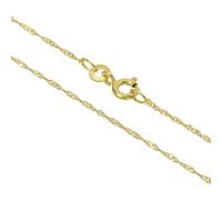 Generisch Echtgold 8 kt 333 Gold Goldkette Singapurkette Halskette Kette Collier Schmuck verschiedene Längen (Singapur, 42, Zentimeter)