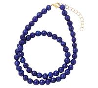 Generisch Edelsteinperlen-Halsketten Für Damen Und Herren, Handgefertigt, Natursteinperlen-Halskette, Heilkristalle, Strang, Reiki, Yoga, Schmuck, Geschenke Mit Karte, Lapislazuli