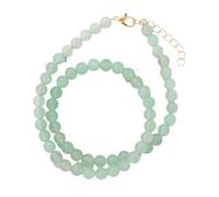 Generisch Edelsteinperlen-Halsketten Für Damen Und Herren, Handgefertigt, Natursteinperlen, Halskette Mit Heilkristallen, Strang, Reiki, Yoga, Schmuck, Geschenke Mit Karte, Grüner Aventurin