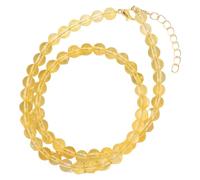 Generisch Edelsteinperlen-Halsketten Für Damen Und Herren, Handgefertigt, Natursteinperlen, Halskette, Heilkristalle, Strang, Reiki, Yoga, Schmuck, Geschenke Mit Karte, Citrin