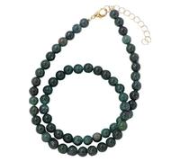 Generisch Edelsteinperlen-Halsketten Für Damen Und Herren, Handgefertigt, Natursteinperlen, Halskette Mit Heilkristallen, Strang, Reiki, Yoga, Schmuck, Geschenke Mit Karte, Grasachat