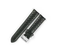 Generisch EDVENA Handgefertigtes Uhrenarmband Aus Weichem Ölwachsleder, 18 Mm, 19 Mm, 20 Mm, 21 Mm, Wasserdicht, Porös, Atmungsaktiv, Schnellverschluss, Herren-Uhrenarmband(Green,21mm)