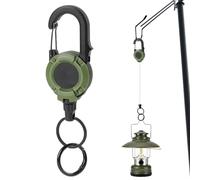 Generisch Einfahrbares Schlüsselband - Karabinerhaken-Schlüsselring - Karabiner-Schlüsselanhänger mit Stahlseil - Für Männer, Frauen, Outdoor, Camping, Wandern, Reisen