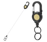 Generisch Einfahrbares Schlüsselband | Schwerlast-Schlüsselring,Karabiner-Schlüsselanhänger mit Stahlseil | Für Männer, Frauen, Outdoor, Camping, Wandern, Reisen