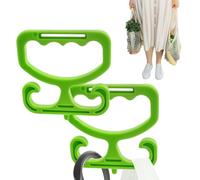 Generisch Einkaufstaschen Tragengriff - 2 Stück Komfortabler Ergonomischer Griff | Einkaufstaschenhalter Mit Tragfähigkeit Bis Zu 45 Kg Pro Stück - Für Einkaufswagen Müll Lieferung Lebensmittel