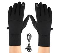 Generisch Electric Heated Gloves - Non-Slip Cold Weather Warm Gloves | Winter USB Heating Gloves Screen Touch Skiing Cycling Hiking Commuting Men Women Adults Teens Athletes