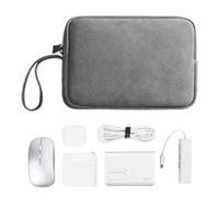 Generisch Electronics Organizer, Travel Cable Bag, Accessories Pouch Sleeve, Storage Case for Pc, Digital Device Cord Charger Earphone Holder, Non Scratch Durability, Effortless to Use, Gray