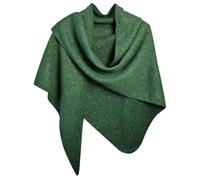 Generisch Elegante Volltonfarbe Pailletten Dreieck Schal Wrap Mode Für Abend Party Und (Green, One Size)