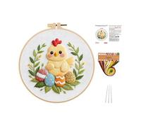 Generisch Embroidery Kit - Easter Bunny Craft, Rabbit Thread Supplies, Hand Stitching, Adult Beginner, Top Performance Holiday Hobby, Portable Size For Women Home Party Travel Gift