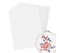 Generisch Embroidery Transfer Paper | Printable Embroidery Transfer Paper | 8.5x11 Inch Dissolvable Sewing Stabilizers Set of 8 for Print Or Draw Patterns
