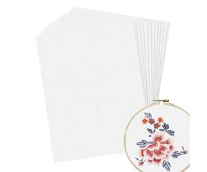 Generisch Embroidery Transfer Paper | Printable Embroidery Transfer Paper | 8.5x11 Inch Dissolvable Sewing Stabilizers Set of 8 for Print Or Draw Patterns