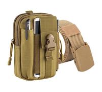 Generisch Fanny Pack Waist Bag, Outdoor Waterproof Pouch, 6.89x4.72x2.36 Inches Large Capacity Oxford Fabric, Adjustable Belt Strap, Multi-Pocket Organizer for Travel Smartphone Tools Hiking