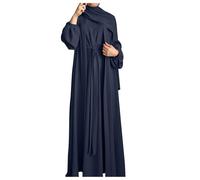 Generisch Ferace Tesettür Fermuarlı, Hijab Kleid Arabische Muslimische Kleidung Prayer Dress Muslim Women Islamische Elegant Gebetskleid Ramadan Jilbab Islam Lange Abaya Islamische Kleider Langarm