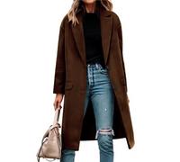 Generisch Flauschige Jacke Damen Teddyjacke Damen Weiche Mäntel Ausgefallene Teddymantel Parka Mit Taschen Wintermantel Für Outdoor-Aktivitäten Individuelle Fleecemantel Kaffee M