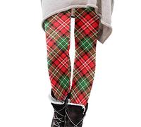 Generisch Frauen Sportleggins Drucken Winterleggins Lang Thermohose Winter High Waist Thermal Strumpfhose Stretch Thermolaufhose Bunt Strumpfhose Baumwoll Leggings Fleecehose s Hosen Jogginghose