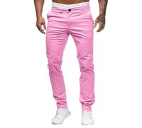 Generisch Freizeithose Herren Baggy Anzughose Herren Elegant Baggy Jeans Regular Fit Männer Sommerhose Angebote des Tages Heute Blitzangebote Rosa XL