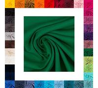 Generisch French Terry Maike von Swafing- Meterware- 0,25 m angeraut- Uni- Sommersweat (Blattgrün 365)