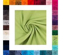 Generisch French Terry Maike von Swafing- Meterware- 0,25 m angeraut- Uni- Sommersweat (Kiwi 602)
