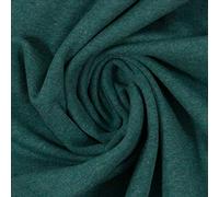 Generisch French Terry meliert Maike von Swafing- Meterware- 0,25 m - Uni - Öko-Tex Standard 100 - Sommersweat angeraut (Grün 1563)