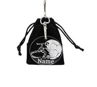 Generisch Fußball Schlüsselanhänger Jungen personalisiert - Geschenkidee für kleine Fußballfans - Namensgravur für Ranzen, Turnbeutel, Schulanfang